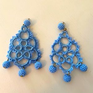 blue chandelier earrings